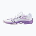 Кросівки волейбольні дитячі Mizuno Lightning Star Z7 white/patrician purple/quince 8