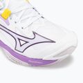Кросівки волейбольні жіночі Mizuno Wave Lightning Z8 Mid white/patrician purple/quince 7