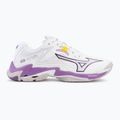 Кросівки волейбольні жіночі Mizuno Wave Lightning Z8 white/patrician purple/quince 2