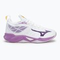 Кросівки волейбольні жіночі Mizuno Wave Dimension white/patrician purple/quince 2