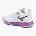 Кросівки волейбольні жіночі Mizuno Wave Dimension white/patrician purple/quince 3