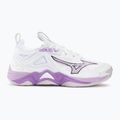 Кросівки волейбольні жіночі Mizuno Wave Momentum 3 white/patrician purple/quince 2