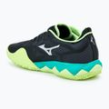 Кросівки для тенісу чоловічі Mizuno Wave Enforce Tour CC black/white/mizuno neo lime 3