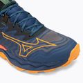 Чоловічі бігові кросівки Mizuno Wave Daichi 8 estate blue/apricot/spicy orange 7