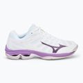 Кросівки для волейболу жіночі Mizuno Wave Voltage 2 white/patrician purple/quince 2