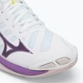 Кросівки для волейболу жіночі Mizuno Wave Voltage 2 white/patrician purple/quince 7