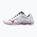 Кросівки волейбольні чоловічі Mizuno Wave Voltage 2 white/salsa/black 8