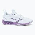 Кросівки волейбольні жіночі Mizuno Wave Luminous 3 white/patrician purple/quince 2