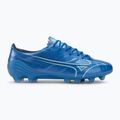 Кросівки футбольні чоловічі Mizuno α Pro FG white/laser blue/gold 2
