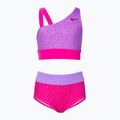 Купальник роздільний дитячий Nike Water Dots Asymmetrical рожевий NESSC725-672