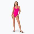 Купальник суцільний жіночий Nike Logo Tape Crossback рожевий NESSC262-672 2