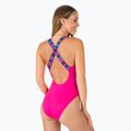 Купальник суцільний жіночий Nike Logo Tape Crossback рожевий NESSC262-672 3