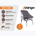 Крісло туристичне Vango Crater granite grey 10