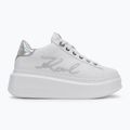 Кросівки жіночі KARL LAGERFELD Anakapri Signia white leather w/silver 2