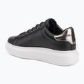 Кросівки жіночі KARL LAGERFELD Kapri Maison black leather w/silver 3