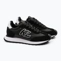 Кросівки жіночі KARL LAGERFELD Kairo Kl Sidetrim black leather/textille 2