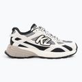 Кросівки жіночі KARL LAGERFELD Orion Sidetrim black leather/textile w/white