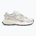 Кросівки жіночі KARL LAGERFELD Orion Sidetrim white leather/textile w/silver