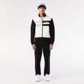 Чоловічі кросівки Lacoste Lineshot з контрастним коміром зі шкіри біло-чорного кольору 15