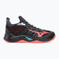 Кросівки волейбольні Mizuno Wave Dimension black/neon flame/peacock blue 2