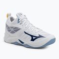 Волейбольне взуття Mizuno Wave Dimension Mid біле/bellwether синє/belairblu