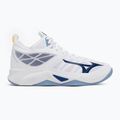 Волейбольне взуття Mizuno Wave Dimension Mid біле/bellwether синє/belairblu 2