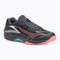 Кросівки волейбольні Mizuno Thunder Blade Z black/neon flame/peacock blue