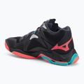 Кросівки волейбольні Mizuno Wave Lightning Z8 Mid black/neon flame/peacock blue 3