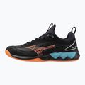 Кросівки волейбольні Mizuno Wave Luminous 3 black/neon flame/peacock blue