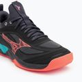 Кросівки волейбольні Mizuno Wave Luminous 3 black/neon flame/peacock blue 7