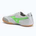Кросівки футбольні чоловічі Mizuno Morelia Sala Pro IN white/neon green/galaxy silver 3