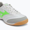 Кросівки футбольні чоловічі Mizuno Morelia Sala Pro IN white/neon green/galaxy silver 7