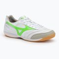 Кросівки футбольні чоловічі Mizuno Morelia Sala Elite IN white/neon green/galaxy silver