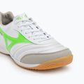 Кросівки футбольні чоловічі Mizuno Morelia Sala Elite IN white/neon green/galaxy silver 7