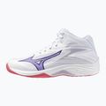 Кросівки волейбольні жіночі Mizuno Thunder Blade Z Mid white/violet indigo/camelliaros 8