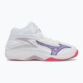 Кросівки волейбольні жіночі Mizuno Thunder Blade Z Mid white/violet indigo/camelliaros 2