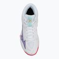 Кросівки волейбольні жіночі Mizuno Thunder Blade Z Mid white/violet indigo/camelliaros 5