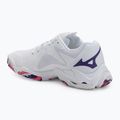 Жіноче взуття для волейболу Mizuno Wave Lightning Z8 біле/фіолетовий індиго/camelliaros 3