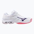 Кросівки волейбольні Mizuno Wave Voltage 2 white/violet indigo/camellia rose 8