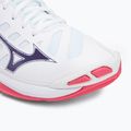 Кросівки волейбольні Mizuno Wave Voltage 2 white/violet indigo/camellia rose 7