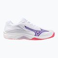 Кросівки волейбольні дитячі Mizuno Lightning Star Z7 white/violet indigo/camellia rose 8