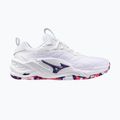Кросівки гандбольні Mizuno Wav Stealth Neo 2 white/violet indigo/camellia rose 8