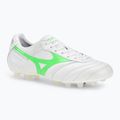 Кросівки футбольні чоловічі Mizuno Morelia II Japan Md white/neon green/galaxy silver