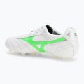 Кросівки футбольні чоловічі Mizuno Morelia II Japan Md white/neon green/galaxy silver 3