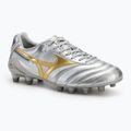 Кросівки футбольні чоловічі Mizuno Morelia Dna Japan Md galaxy silver/gold/gold
