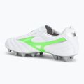 Кросівки футбольні чоловічі Mizuno Morelia II Club Md white/neon green/galaxy silver 3