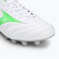 Кросівки футбольні чоловічі Mizuno Morelia II Club Md white/neon green/galaxy silver 7