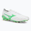 Футбольні бутси Mizuno Morelia Neo IV β Japan Fg white/neon green/cool gray 3c