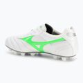 Кросівки футбольні чоловічі Mizuno Morelia II Elite Md white/neon green/galaxy silver 3
