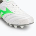 Кросівки футбольні чоловічі Mizuno Morelia II Elite Md white/neon green/galaxy silver 7